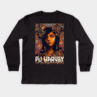 PJ HARVEY MERCH VTG Kids Long Sleeve T-Shirt